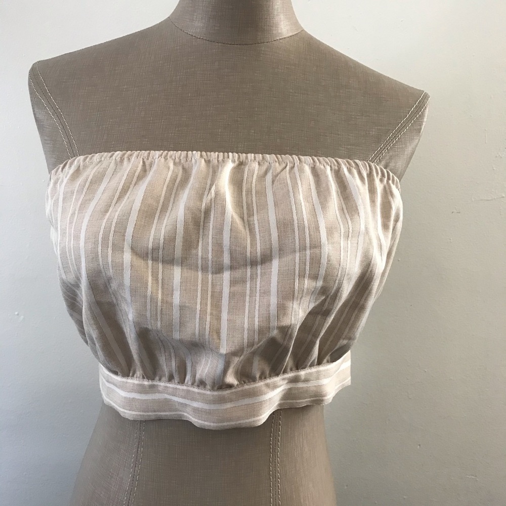 By the way Striped Crop Top